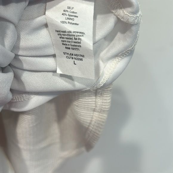 Gilli Quite Luxury Cream 3/4 Sleeve textured mini Dress women’s large new - Picture 5 of 6